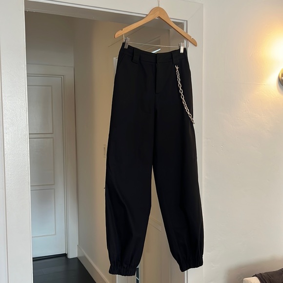 I.AM.GIA - Black Trousers w/ Silver Chain - Picture 3 of 6